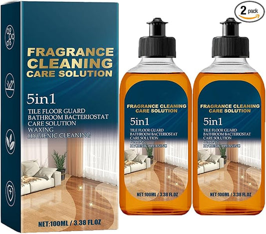 5 in 1 Floor Cleaner, Stain & Odor Remover Floors Cleaners, Power Clean Multi-surface Floor Cleaner for Solid Wood Floor and Ceramic Tiles (2, 100ml/3.52oz)