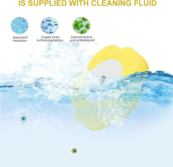 Disposable Toilet Brush, 36 PCS Toilet Brush Replacement Head, Toilet Wand Replacement Heads, Disposable Toilet Cleaning System, Toilet Wand Heads for Bathroom(Yellow)