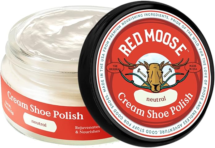 RED MOOSE Boots and Shoe Cream - Shoe Polish Kit for Leather - Shoes Shine - Made in the USA