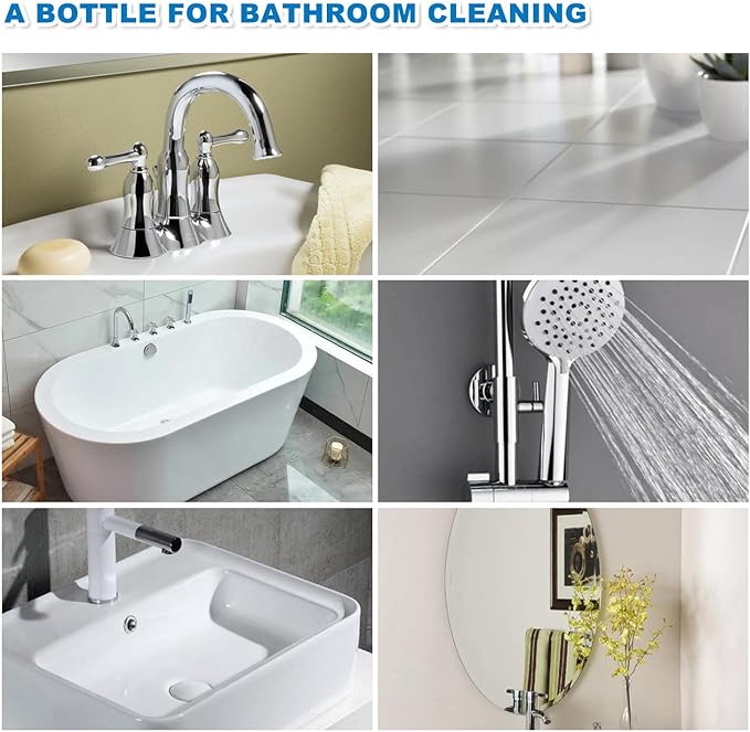 Bathroom Descaler Foam Cleaner, Stubborn Stains Cleaner, Bathroom Descaler Foam Spray, All-Purpose Home Toilet Bath Shower Glass Spray (1, 1PC)