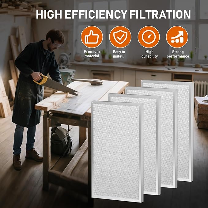 MERV-8 Filter Replacement Set Compatible with AlorAir Basement Dehumidifiers Sentinel HD55,Compatible with Sentinel HDi65, Pack of 4