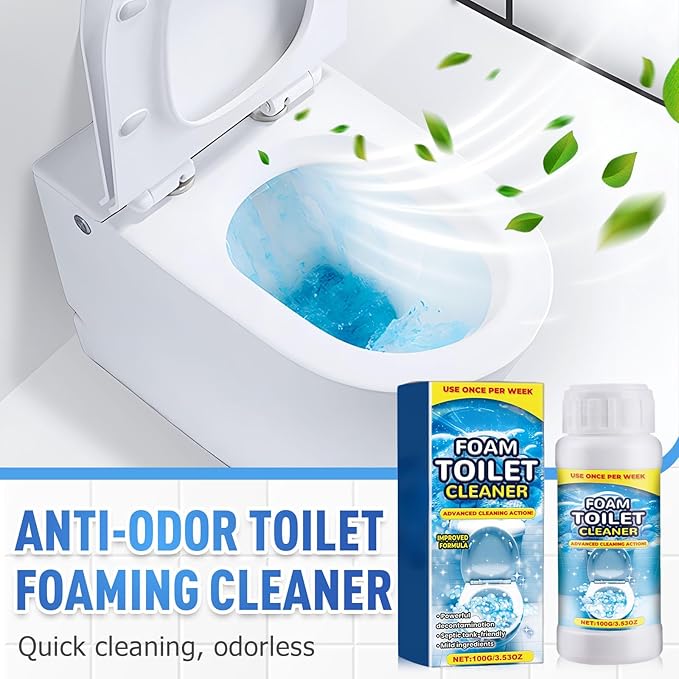 Foam Toilet Cleaner, 2026 Upgraded Toilet Bowl Cleaner, Advanced Bathroom Cleaner for Home, Powerful Instant Bowl Cleaners for Toilets Squatting Pans (2Pcs)