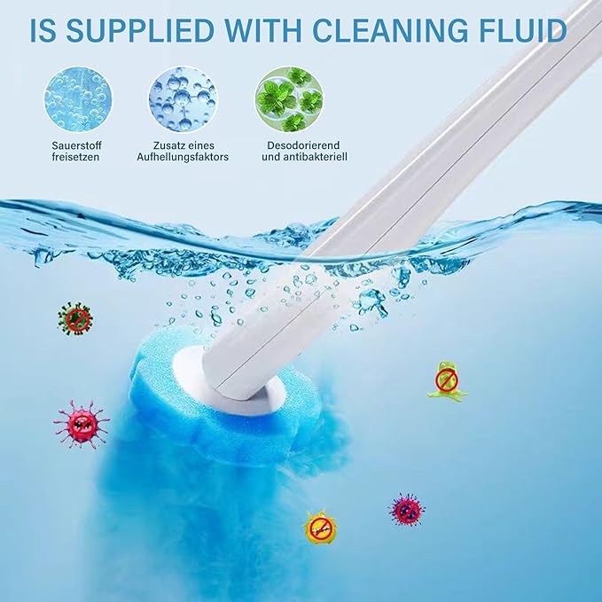 Disposable Toilet Brush, 36 PCS Toilet Brush Replacement Head, Toilet Wand Replacement Heads, Disposable Toilet Cleaning System, Toilet Wand Heads for Bathroom(Three Colors)