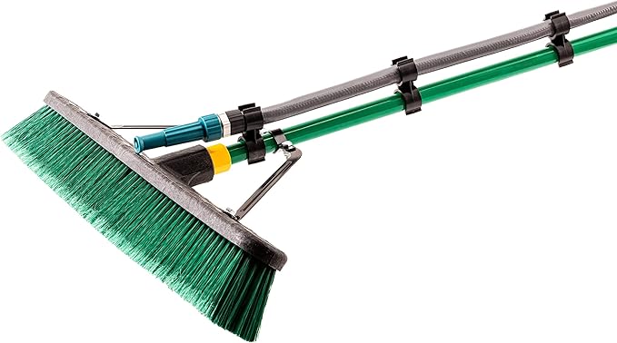 Versa-Spray for Brooms Quickly transforms Brooms and Hoses into a Powerful Water Broom for Cleaning garages, Cars, patios, Houses and Much More!