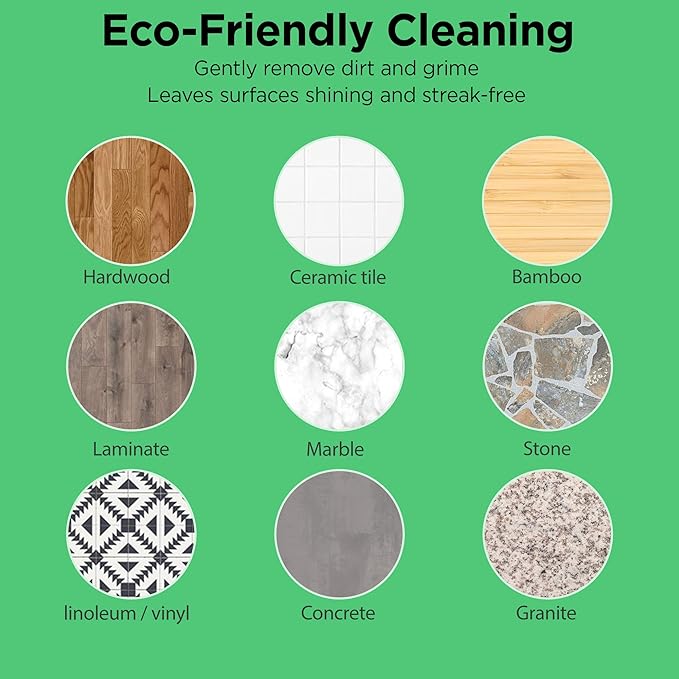 Nature Clean All Natural Wood Floor Cleaner for Mopping 36 Strips, Non-Toxic & Plastic-Free Packaging, Use On Hardwood Laminate Ceramic Tile Linoleum Vinyl Bamboo. Eco-Friendly