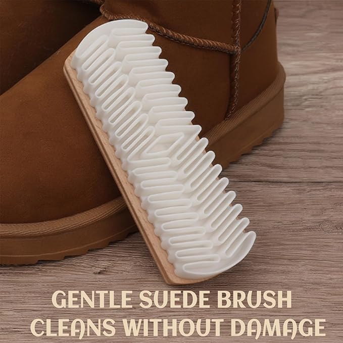 Shoe Brush Boot,Horse Hair Brush for Leather Suede Brush,Shoe Brushes for Cleaning(2 Pcs)