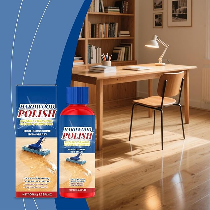 Wood Floor Restore Cleaner, Deep Penetrating Mopping Liquid, Wood Floor Liquid Cleaner for Bedroom Entryway Living Room Apartment, Cabinet Table Shelf Furniture Use, Safe and Effective, Streak Free Fi