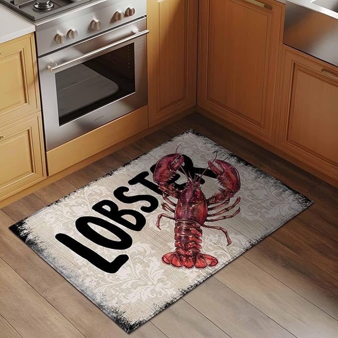 Nautical Ocean Wood Texture Entryway Rug 2'x3', Small Area Rug Non-Slip Front Door Mat Washable Floor Carpet for Indoor Entrance Kitchen Bathroom