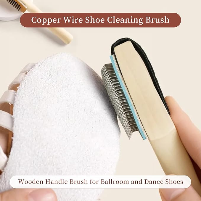 1Pcs Dance Shoe Brush for Suede Soles Hard Bristle Cleaning Brushes for Ballroom Bowling and Rubber Sole Shoes Sole Cleaner Brush for Bottoms, Shoe Cleaning Brush for Suede and Leather