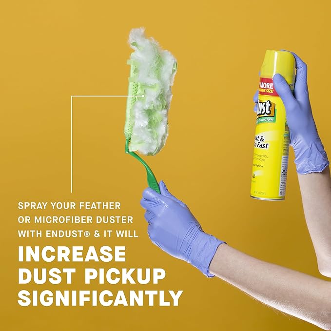 Endust Lemon Zest Multi-Surface Dusting and Cleaning Spray, Lemon Zest, 6-Pack