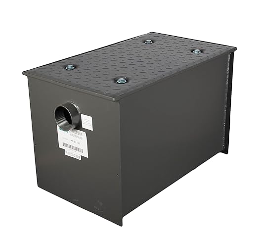 Wentworth 70 Pound Commercial Grease Trap Interceptor for Restaurant Under Sink Kitchen, 35 GPM, WP-GT-35