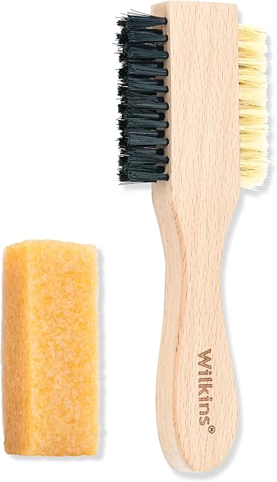 Wilkins Complete Suede Cleaning Kit - 2 IN 1 Bristles Shoe Cleaner Brush with Suede Eraser.