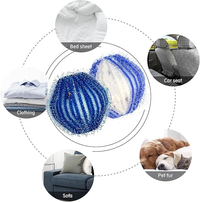 Pet Hair Remover for Laundry, Dog & Cat Hair Removal Tool Reusable,Effectively Removes Pet Hair, Lint, Dander from Clothing and Bedding Lint Catcher for Washing Machine and Dryer1