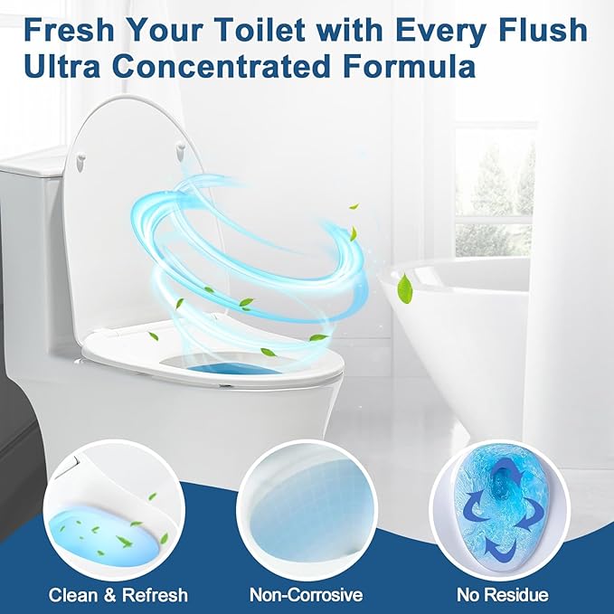 Msvvko Automatic Toilet Bowl Cleaner Tablets 60 Pack Blue Tank Cleaner