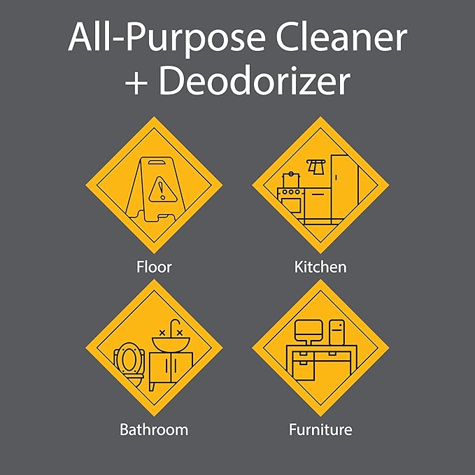 Zeiff Pro-Grade All-Purpose Cleaner & Deodorizer - Deep Cleaning & Odor Eliminating Formula For Professional & Home Surfaces - 1 Gallon Concentrate - Fresh Breeze