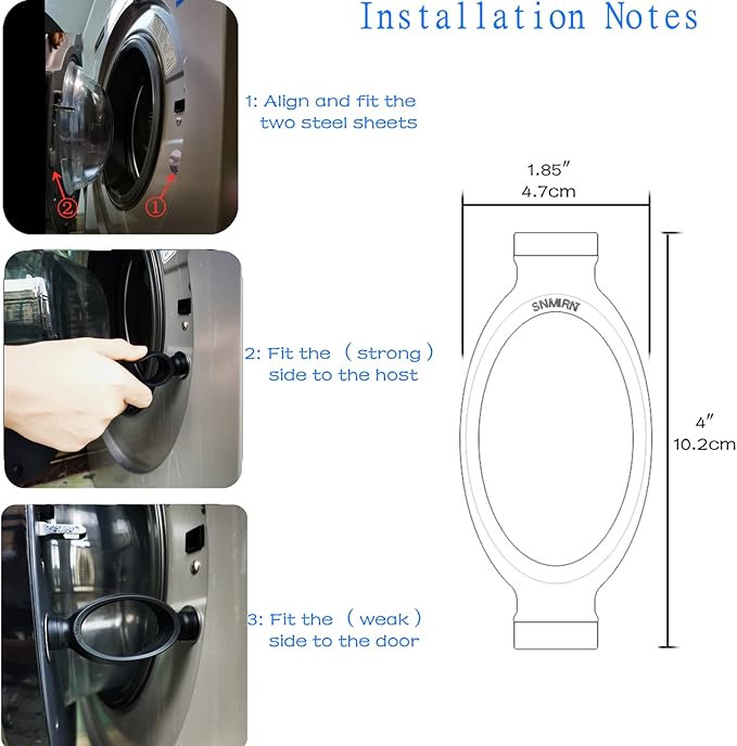 washing machine door prop,prevent holdy moldy Helps your Washer Dry Properly to Prevent Odors (dark grey) (BLACK)