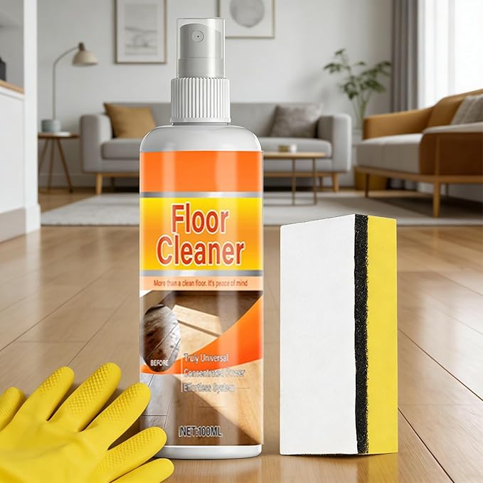 Stain Removal Spray - 100ml Multi Floor Cleaner, Fragrant Deep Cleaning Formula for Laminate Hardwood Tile Marble, Ideal for Bedroom Kitchen Entryway High Traffic Areas