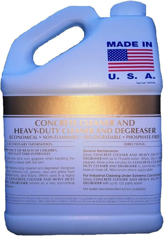Two 1 Gallon Concrete Cleaner Degreaser Heavy-duty Industrial Strength Concentrate