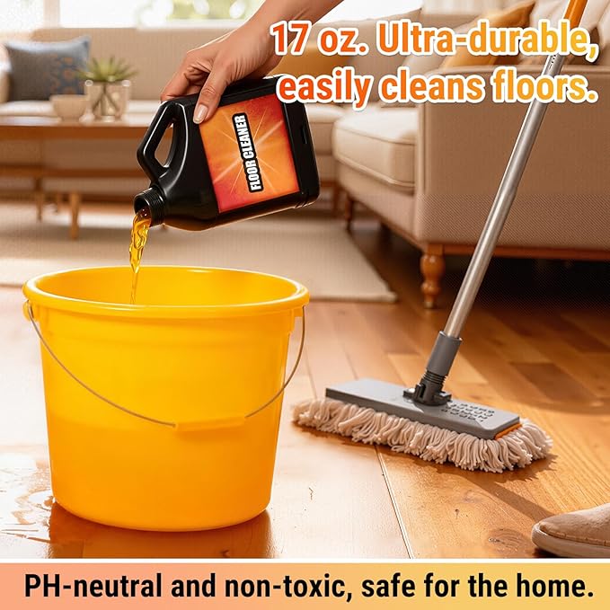 Tile Cleaner-Heavy Duty Solubrilho Floor Cleaner - 0.5L Heavy Duty Floor Cleaner, Multipurpose Powerful Stain Removing Liquid for Multi-Surface Use, Bathroom, Kitchen, Floors & Non-Slip