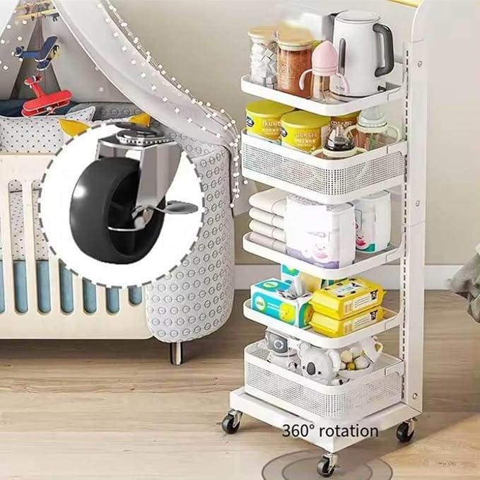 3 Tier Extendable Microwave Oven Rack Shelf with White Lid nizer Free Standing Pot Racks for Kitchen Cupboard Saucepan Racks Cupboard nizer 4 * 4 Boards White