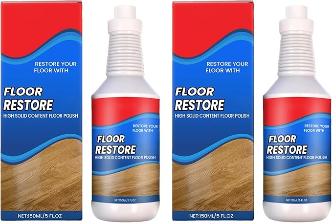 RAINPOT Floor Restore Cleaner 2026 | Floor Restorer & Polish for Tile | Shine Wood, Laminate, Vinyl, Bamboo | Small Scratches Flooring Protection Agent (2 PCS)