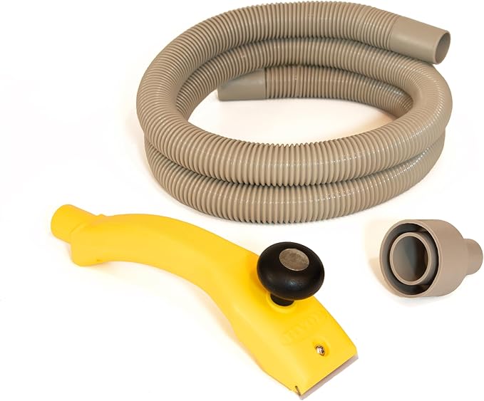Hyde Dust-Free Scraper Attaches to Wet/Dry Vacuums to Remove Paint Chips, Dust, and Debris While Scraping, Included Replaceable 2.5 Inch Carbide Scraping Blade, Removeable Pull Knob with Hammer Head