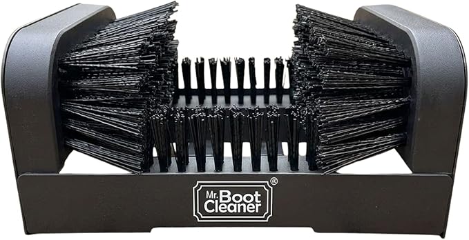 Heavy Duty Boot Brush Cleaner Outdoor Floor Mount or Portable Boot Scraper/Scrubber with Hardware