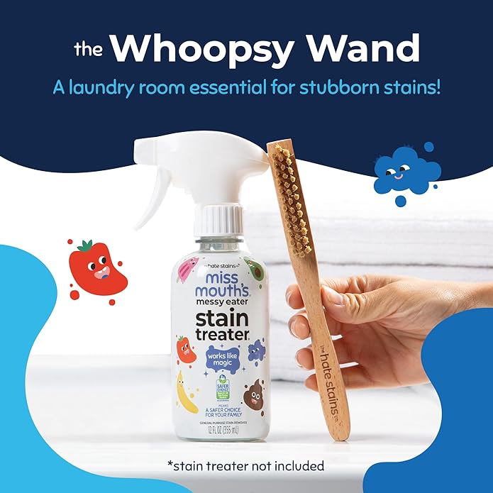 Miss Mouth's Messy Steppers Shoe Cleaner - 4oz Foam and Laundry Brush