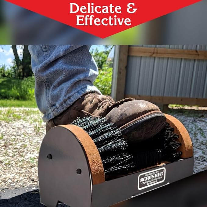 Shoe/Boot Brush & Scrubber - The Original Scrusher Boot & Shoe Cleaner, Weather Resistant Boot Scrubber