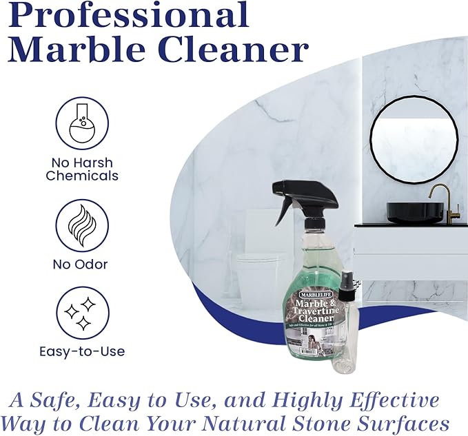 Marblelife® CLEAN IT FORWARD Marble & Travertine Cleaner Kit (MTC-41150, 4ozBottle/Spray-65442)