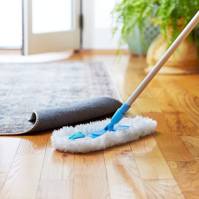 E-Cloth Flexi-Edge Floor & Wall Duster, Reusable Dusting Mop for Floor Cleaning, Floor Cleaner Ideal for Harword, Tile, Laminate and Other Hard Surfaces, 100 Wash Guarantee, 1 Pack