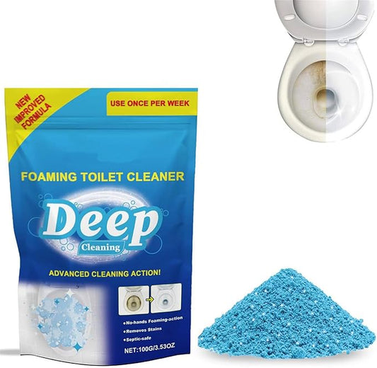 Foaming Toilet Cleaner, Toilet Bowl Cleaner, Powerful Refresh Bowl Cleaner Powder Packets, Self Activating Powder, Deep Cleaning
