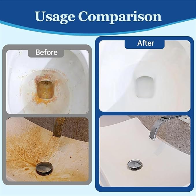 Foaming Toilet Cleaner, Toilet Bowl Cleaner, Powerful Refresh Bowl Cleaner Powder Packets, Self Activating Powder, Deep Cleaning