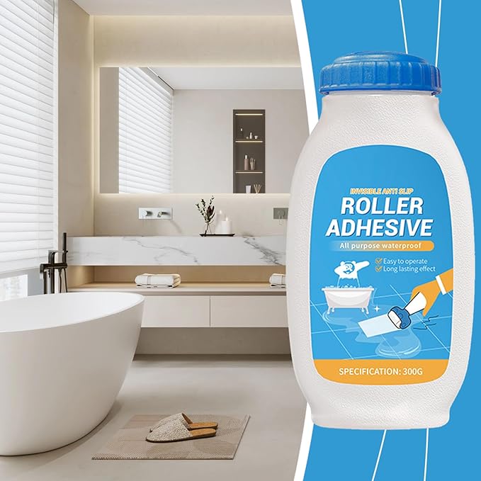 Bathroom Anti Slip Coating – Shower Non Skid Paint, Bathtub Grip Layer | Slip Resistant Clear Protection, Textured Safety Finish Spray, Tile Adhesive with Sealant for Glass, Floors, Wet Areas