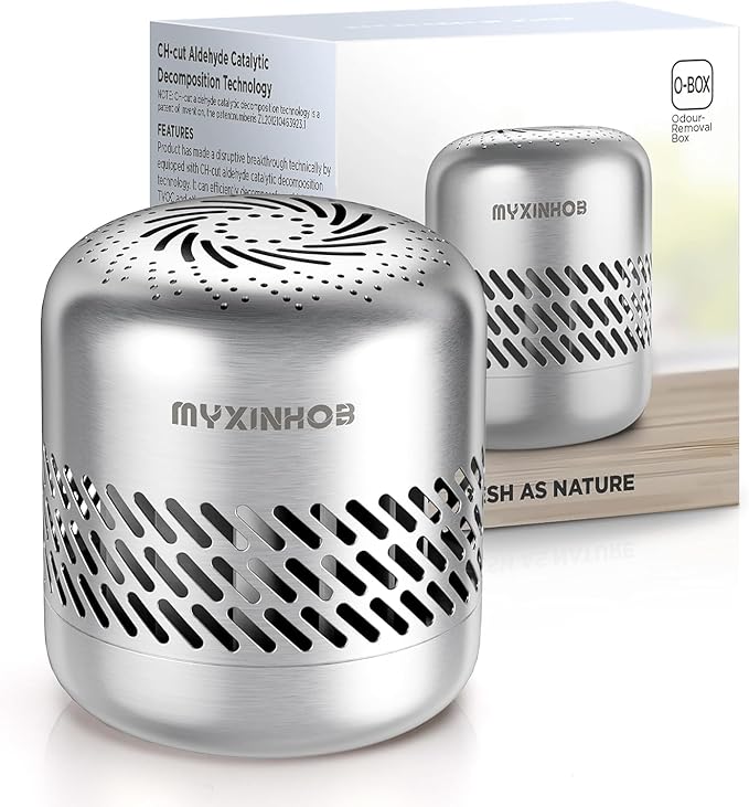 Long-lasting Refrigerator Deodorizer For Odor Remove: Fridge Deodorizer For Smell Remove (Silver Grey)