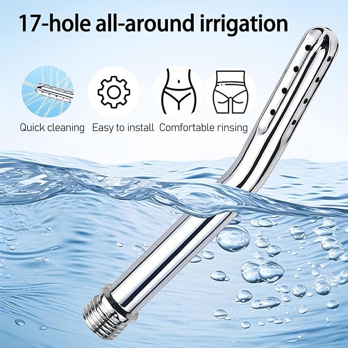 Shower Enema System, Colon Cleansing Kit, Bathroom Handheld Enema, Men's and Women's Shower Rinser Portable Cleaner, Enema Nozzle Kit Cleaner Attachment