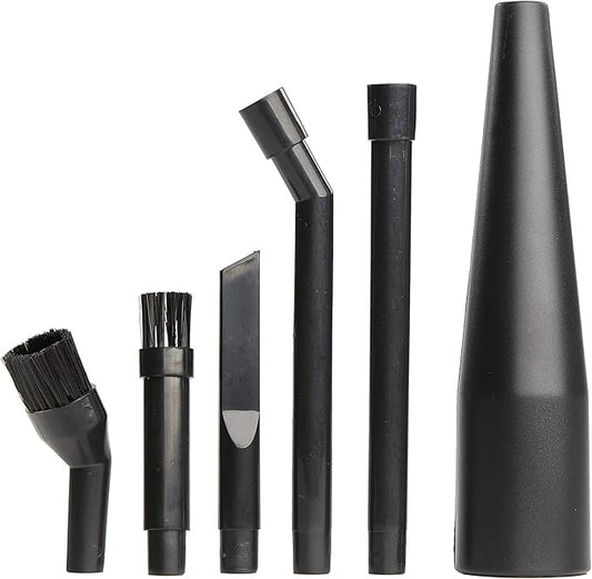 CRAFTSMAN CMXZVBE38668 1-1/4 in. 6-Piece Micro-Cleaning Wet Dry Vac Attachment Kit, Industrial-Grade Shop Vacuum Accessories for Intricate and Detail Cleaning, Fits 1-1/4 in. Hose Diameter