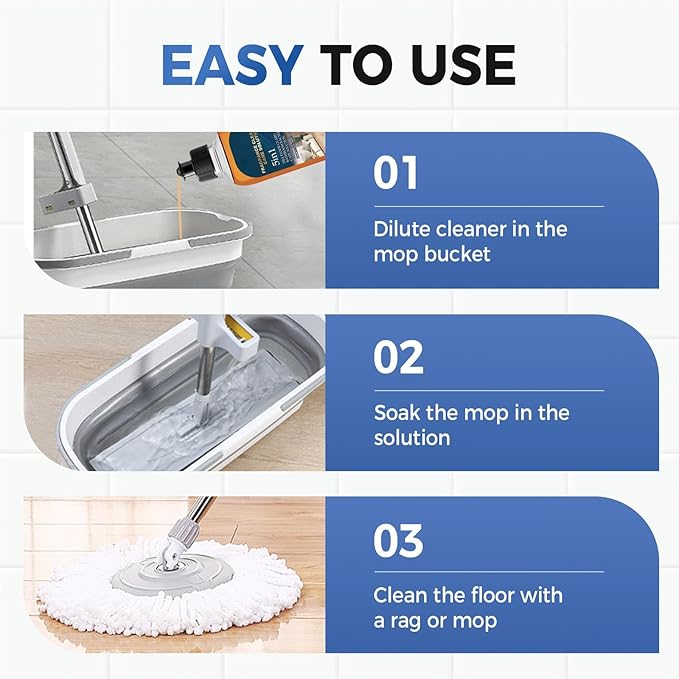 5 in 1 Floor Cleaner, 2025 New 5-in-1 Fragrance Cleaning Care Solution, Dual-Action Stain & Odor Remover for Hardwood Floors, Natural Shine for Mopping Home, Kitchen and Bathroom (1)