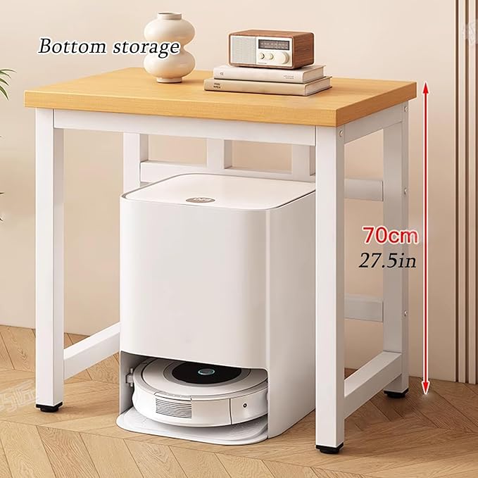 Robot Vacuum Cleaner Storage Rack,Robotic Vacuum Stand with Wheels, 29.5in Tall Storage Rack for Robot Cleaners, Entryway Organizer Shelf for Vacuums, Durable Cabinet (60x35cm/24x14in)