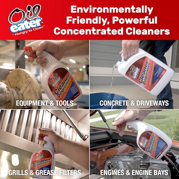 Oil Eater Original 1 Gallon Cleaner, Degreaser - Dissolve Grease Oil and Heavy-Duty Stains – Professional Strength