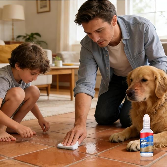 Floor Restore Solution, Floor Restorer & Clean Hardwood Restore, Wood Restorer, 150ml Flooring Protection Agent For Shine Wood, Laminate, Vinyl (1pcs)