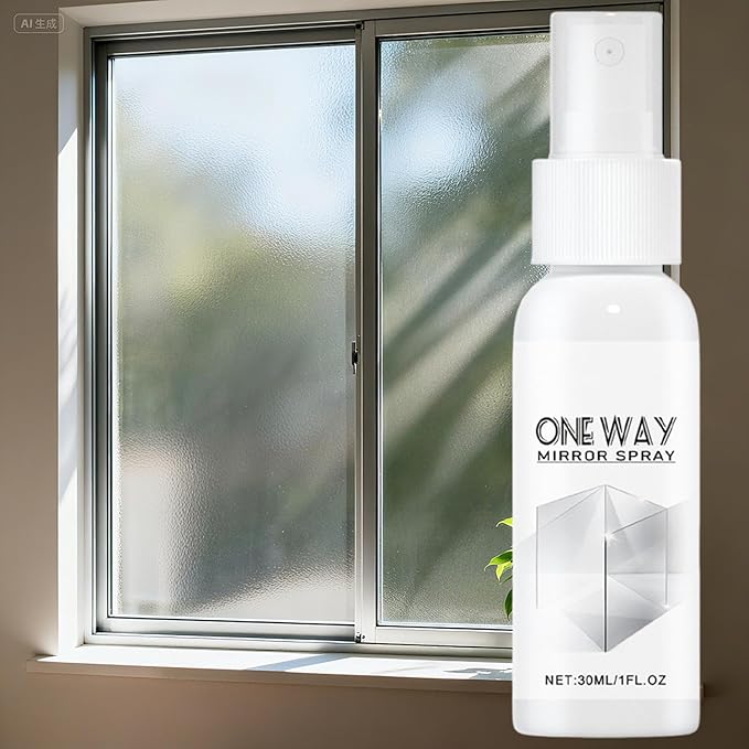 Glass Cleaner - Anti Fog Mirror Spray Solution, Windshield Stain Removal Liquid with Clear Vision Formula Protection, Quick Wipe Cleaning Function, Ideal for Car Bathroom Kitchen Surfaces
