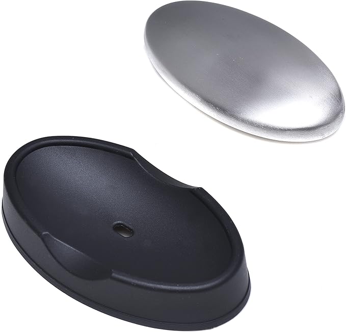 4 Pack Stainless Steel Soap Bar Magic Fish Garlic Onion Odor Remover