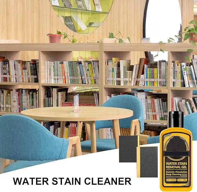 Hard Water Stain Remover | 120ml Heavy Duty Gel | with Sponge Hard Water Stain Remover for Car,for Automotive, Car, Truck, Motorcycle, RV, Window, Windshield, Shower Door, Home, Bathroom, Kitchen