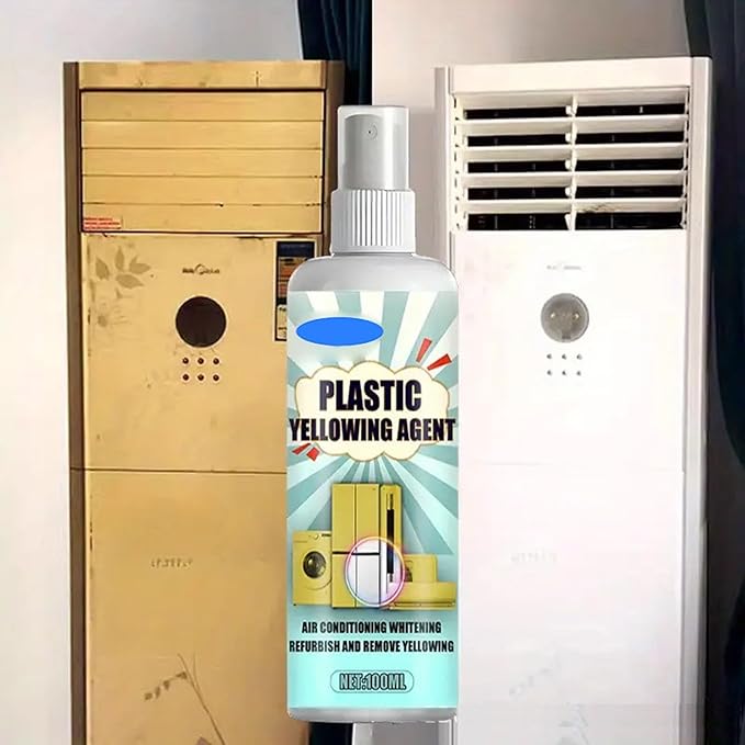 Plastic Yellowing Restorer Kit, Heavy Duty Cleaner for Electronics Appliances Retro Toys, Fast-Acting Formula Restores Discolored White Surfaces, UV Protection Non-Greasy for Kitchen & Bathroom (3pc)