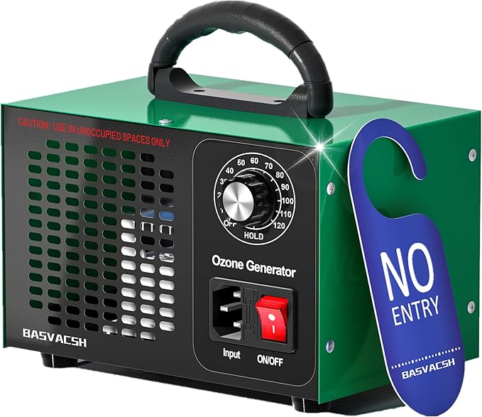 Ozone Generator 45,000mg/h, Industrial O3 Deodorizer for Areas of 2500 Square Feet - High Capacity Ozone Machine Air Ionizer Odor Clean for Car, Home, Pets