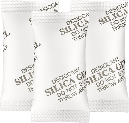 MakMeFre 50Gram(20Packets) Food Grade Moisture Absorbers Silica Gel Packs Desiccant for Moisture Storage Control