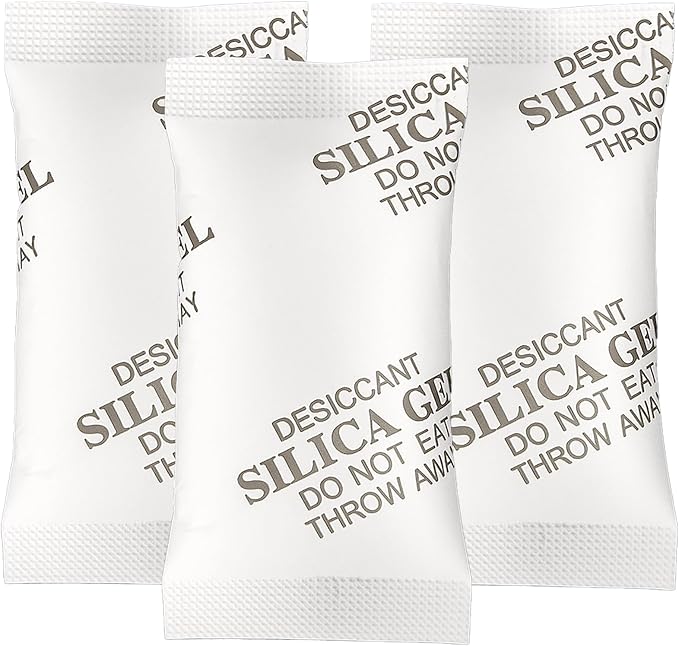 MakMeFre 100Gram(5Packets) Food Grade Moisture Absorbers Silica Gel Packs Desiccant for Moisture Storage Control