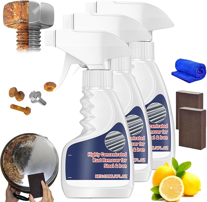 Rust Remover, Rust Remover, Heavy Duty RustRemover for Metal, HeavyDuty MetalRustRemover, HeavyDuty Metal RustRemover Spray, High-Speed Rust Powerful RustRemover forMetal (3)
