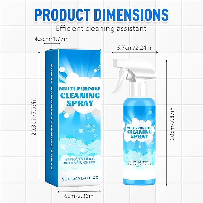 Eadwe Multifunctional Powerful Spray Kitchen Foam Cleaner, 2026 New Multi-Purpose Cleaning Spray, Easy-To-Use Grease Remover For Kitchen, Fast-Acting Tile Cleaner For Families (3)